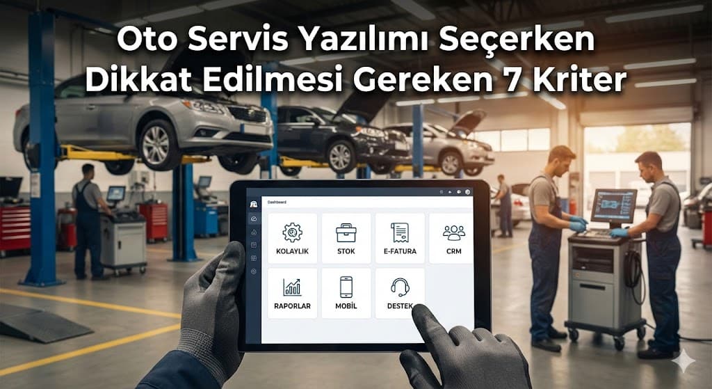 Oto servis yazılımı seçim kriterleri